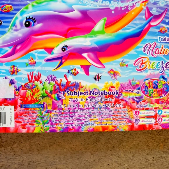 Lisa frank notebook set spiral and composition NEW retro glitter - Picture 7 of 8